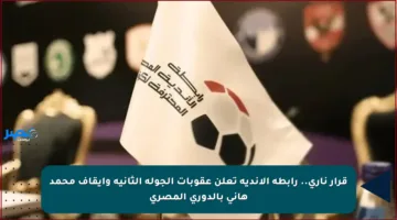 قرار ناري.. رابطة الأندية تعلن عقوبات الجولة الثانية وإيقاف محمد هاني بالدوري المصري